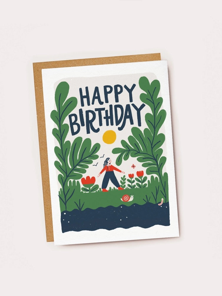 Happy Birthday Garden Card