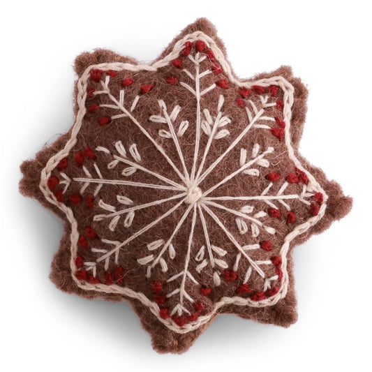 Ginger Bread Star With Embroidery