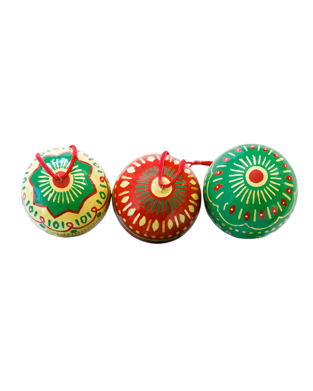 Jolly Greens Baubles (Set Of 3)