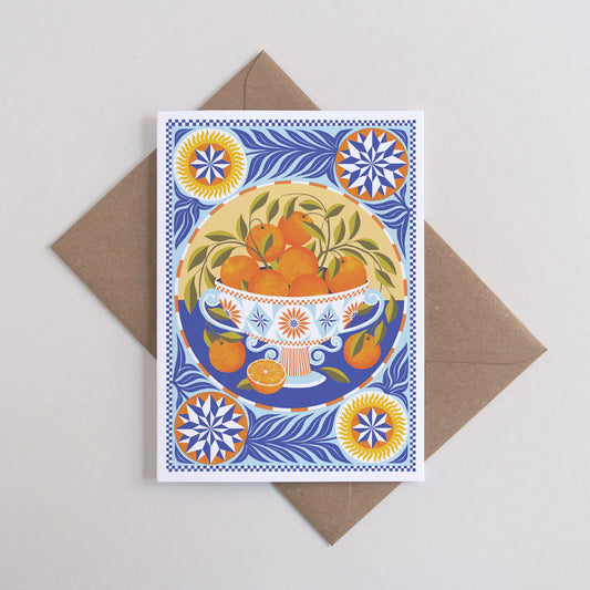 Orange Bowl Greeting Card