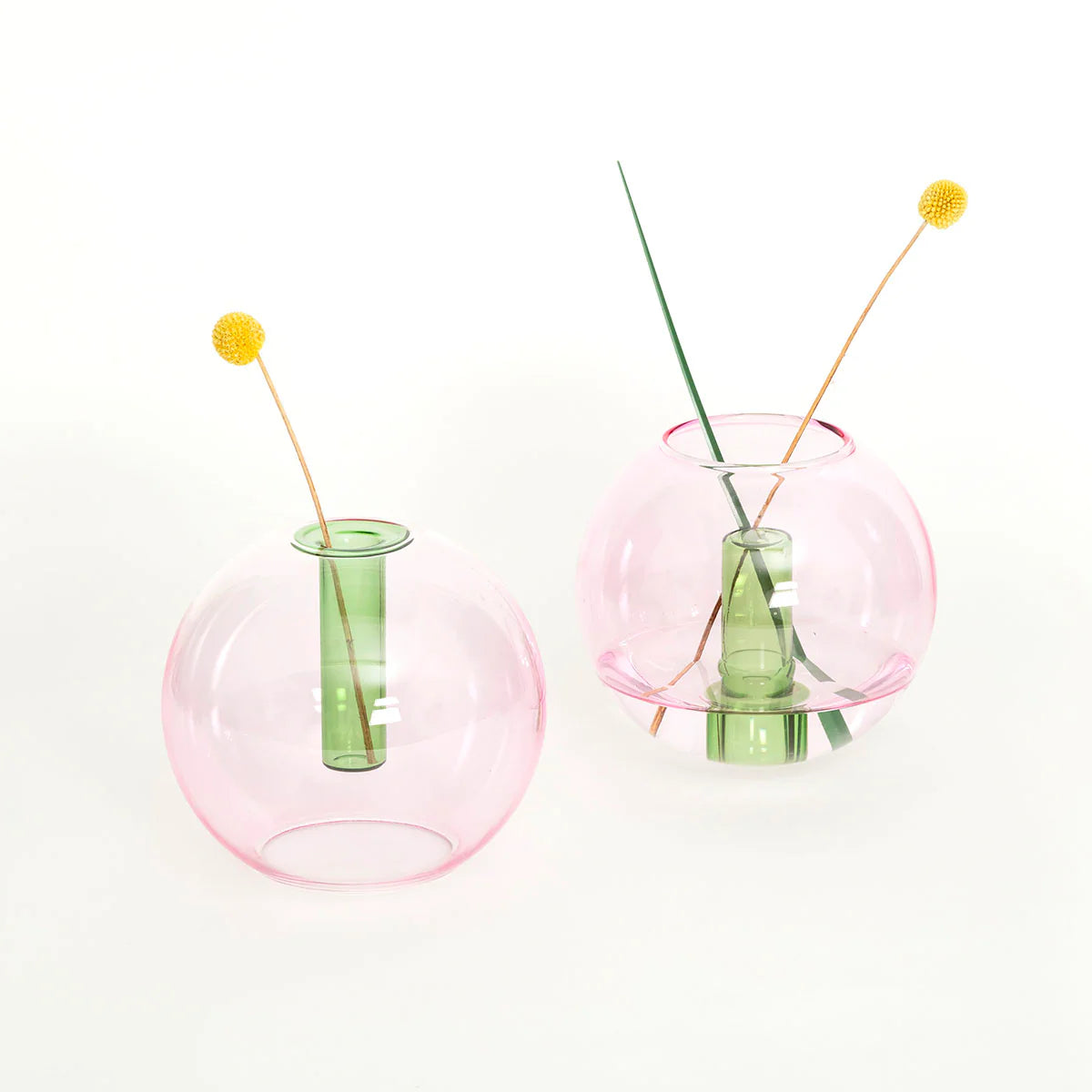 Medium Pink/Green Bubble Vase