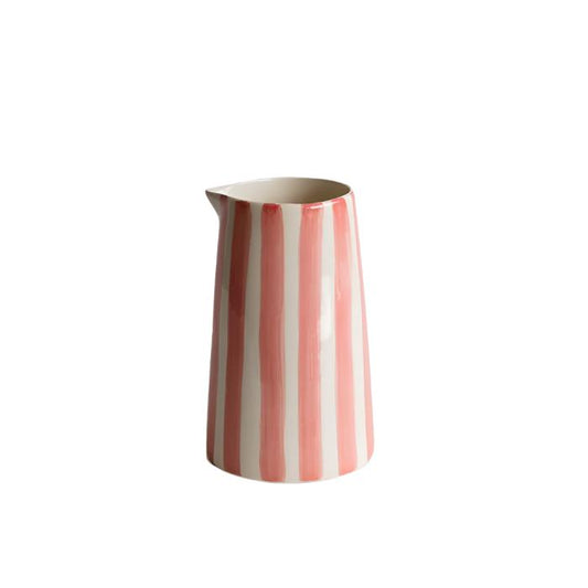 Large Jug  In Rose Candy Stripe