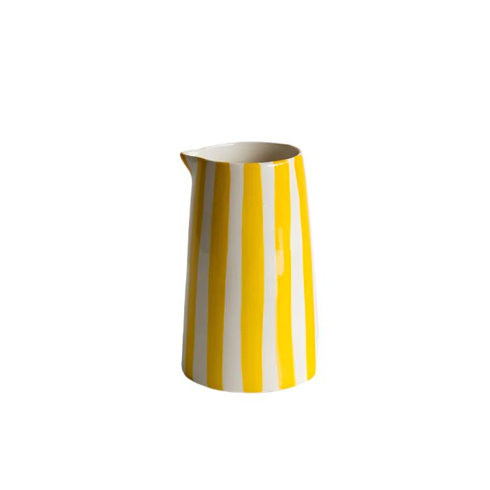 Large Jug  In Turmeric Stripe