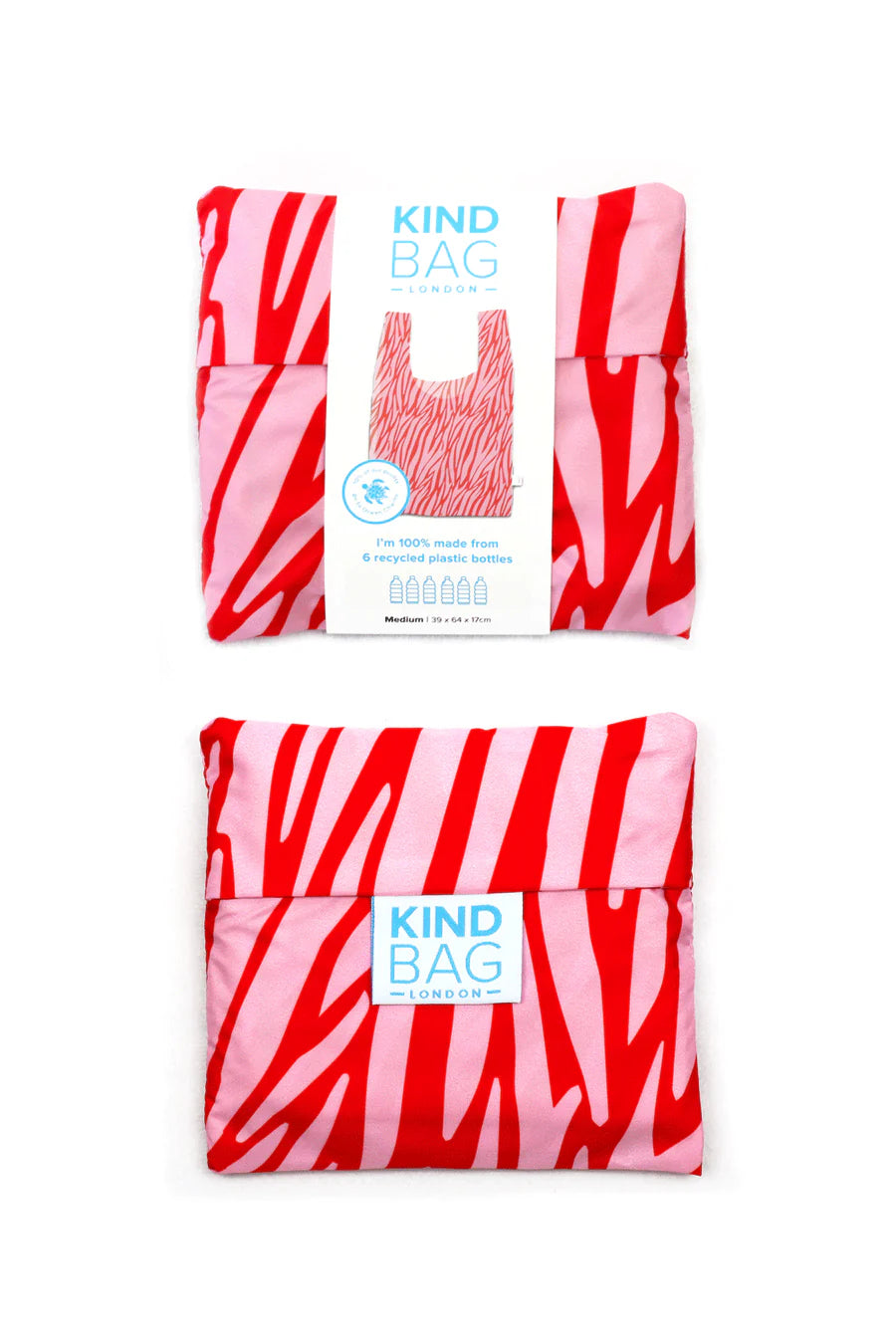Zebra Medium Reusable Bag