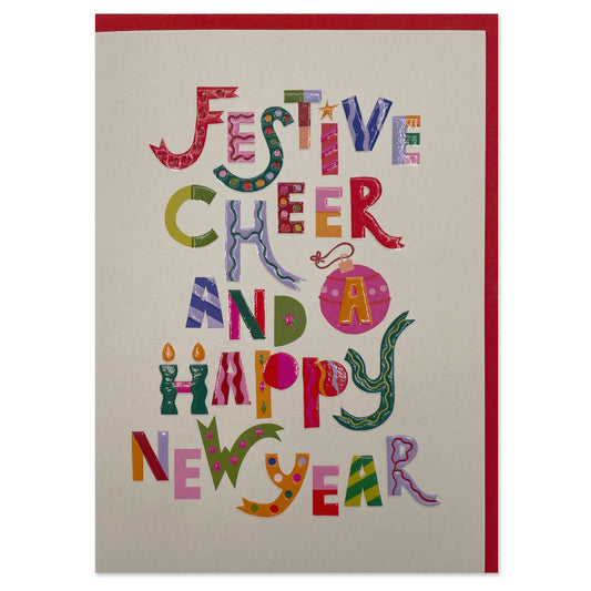 Festive Cheer & A Happy New Year Christmas Card