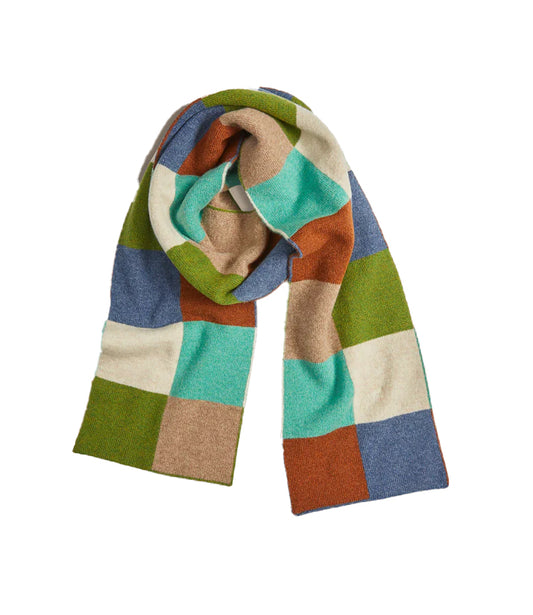 Chequerboard Matcha Colour Scarf