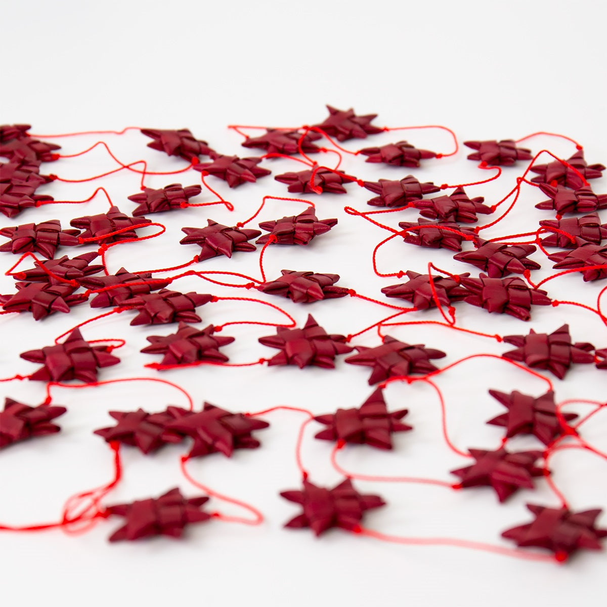 Stars On A String Garland - Red