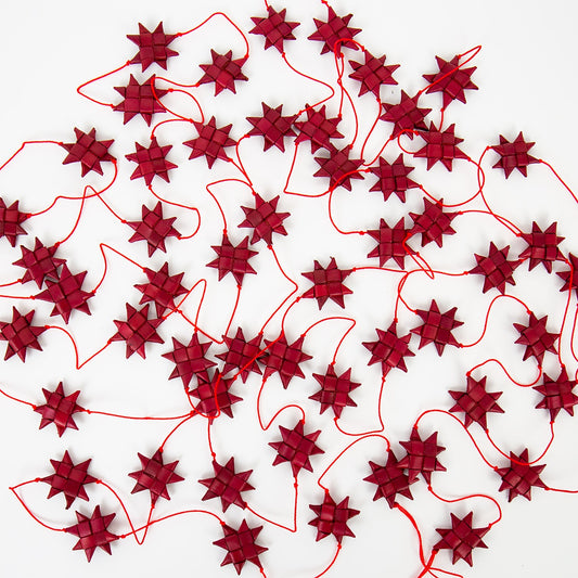 Stars On A String Garland - Red