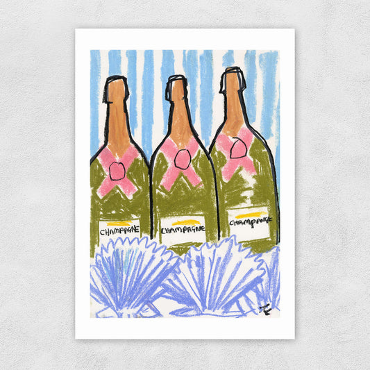 Bottles Greetings Card