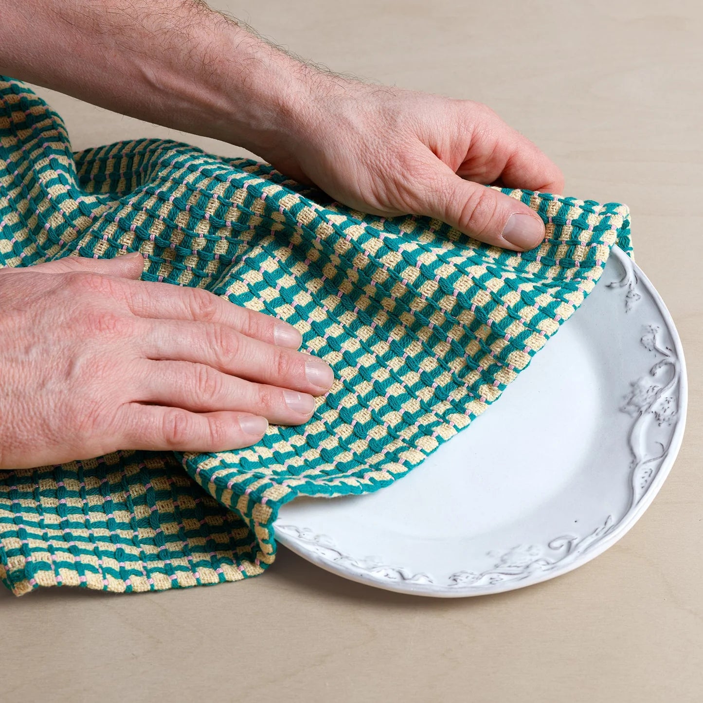 Yellow Recycled Tea Towels - 2 Pack