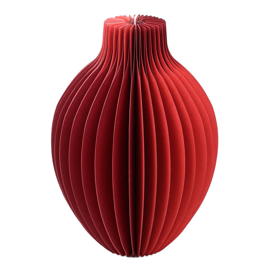 Twilight Honeycomb Red Vase