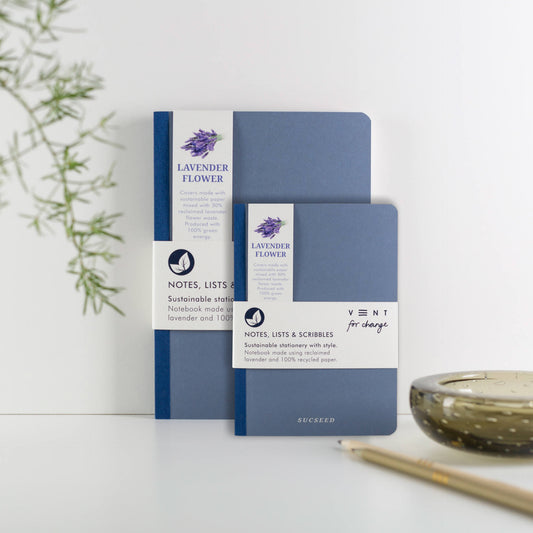 Lavender Flowers Notebook A6