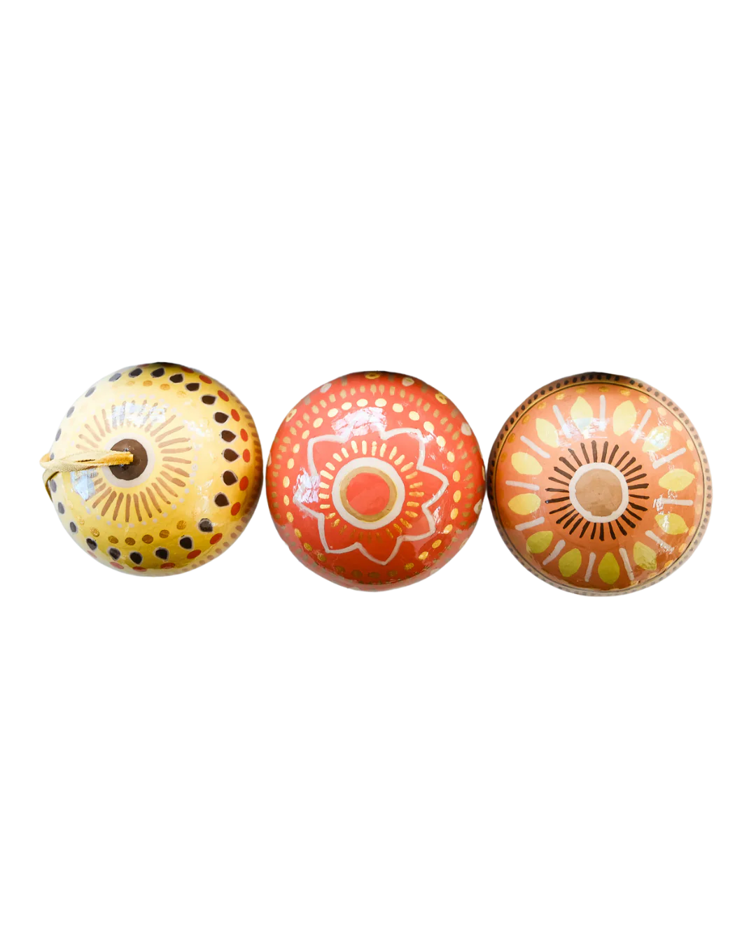 Yuletide Golds Baubles (Set Of 3)