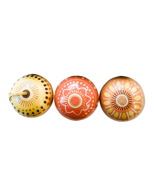 Yuletide Golds Baubles (Set Of 3)