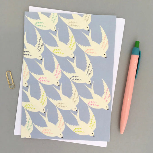 Flying In Greeting Card