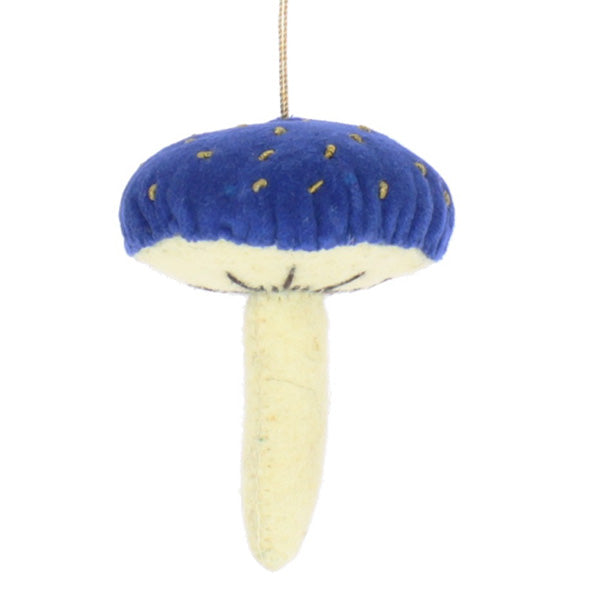 Velvet Toadstool Purple Tones  Hanging Decoration ( 3 Colours)