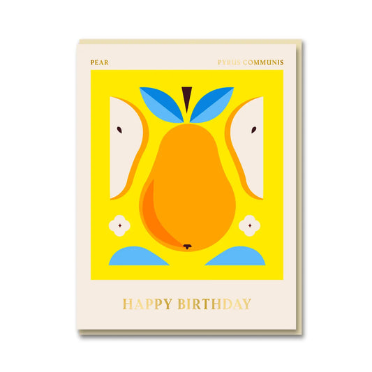 Pear Birthday Card