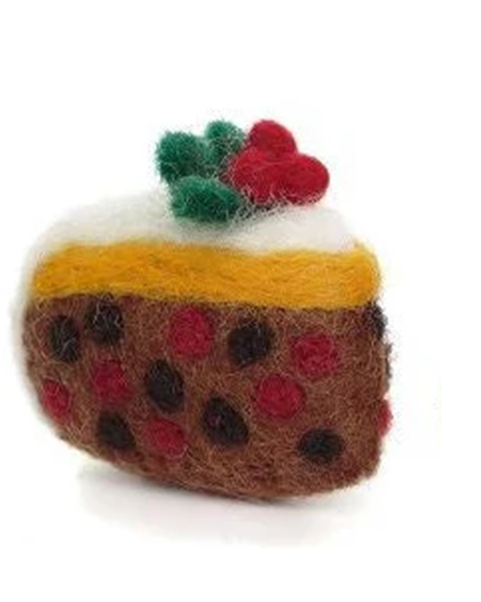 Mini Christmas Cake Slice & Yule Log