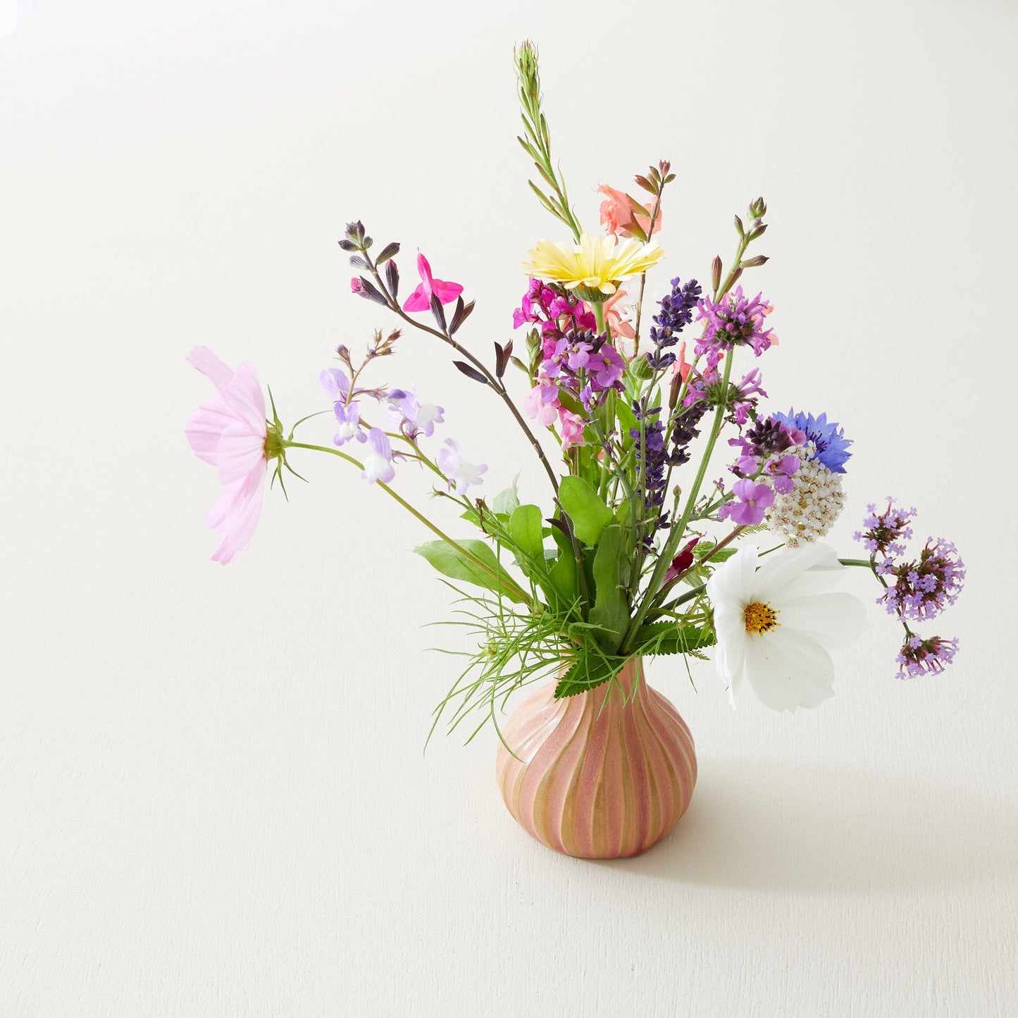 Kalika Textured Stoneware Bud Vase
