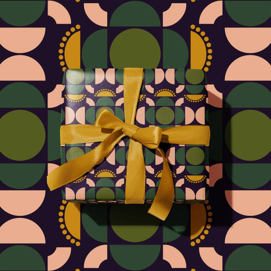 Seventies 8 Star Christmas Wrap