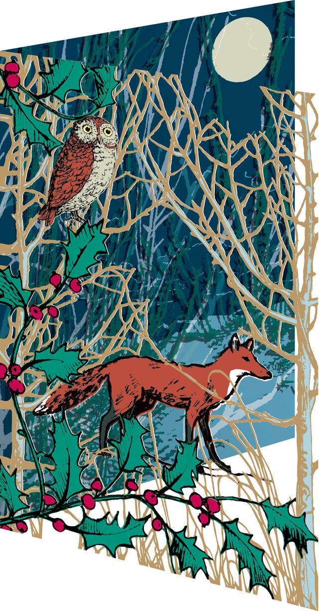 Winter's Tale Fox Christmas Card