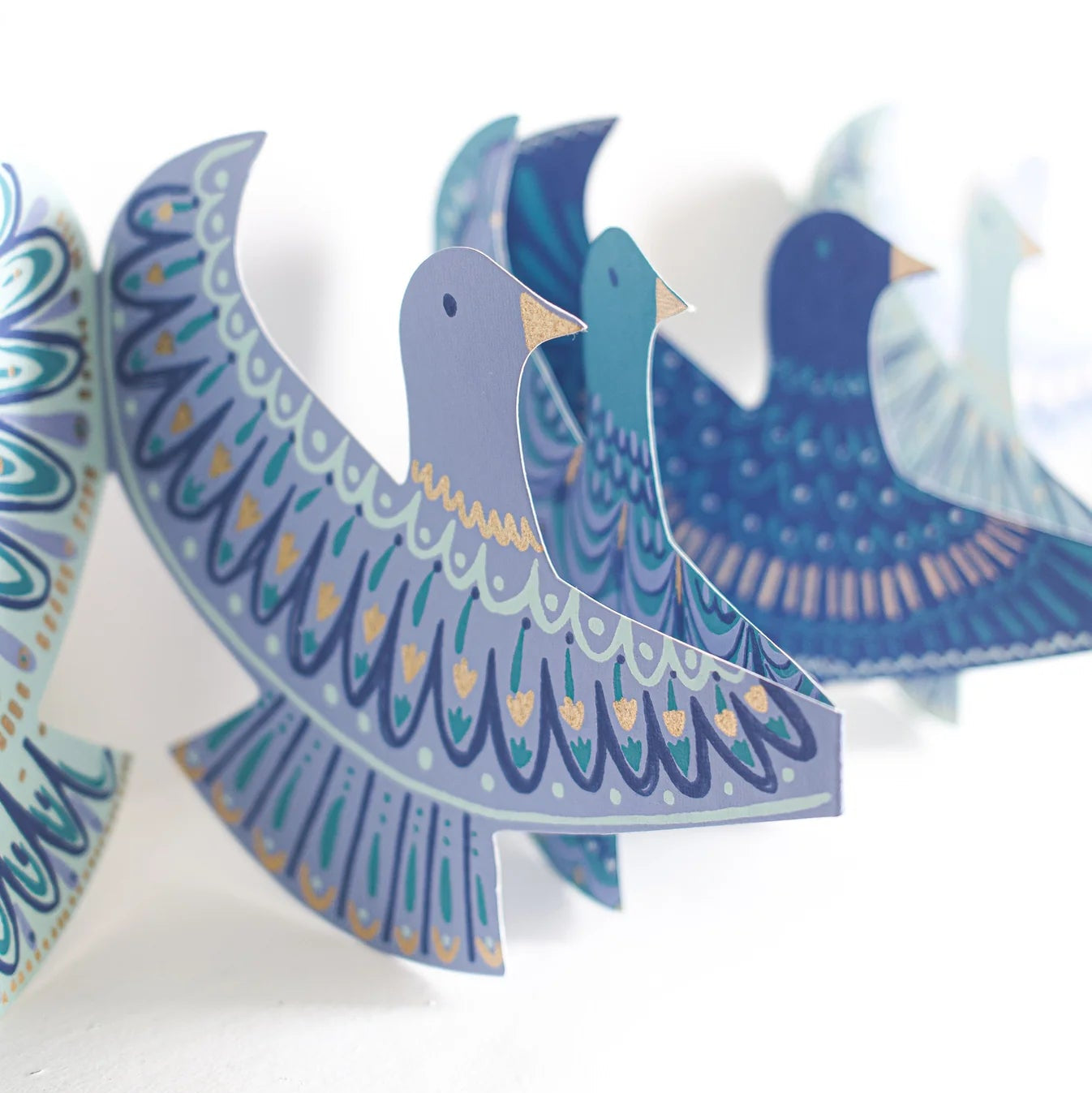 Doves Of Peace Paper Garland Decoration