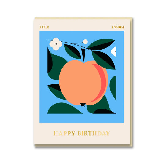 Apple Birthday Card
