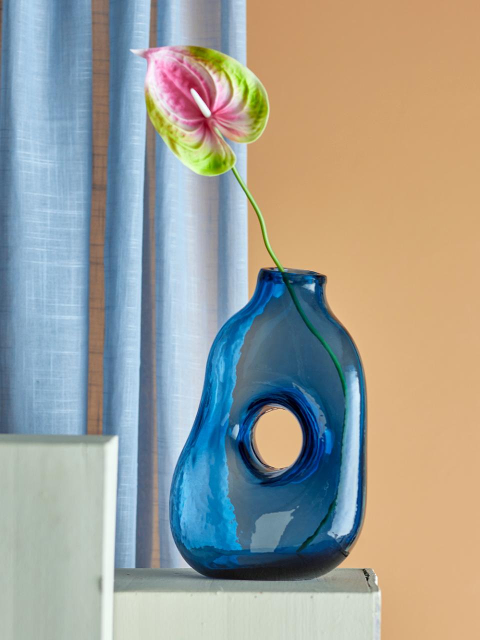 Harri Blue Glass Vase