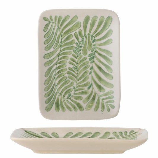 Fauni Green Stoneware Plate