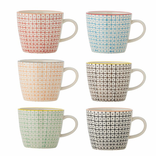 Carla Stoneware Mugs Assorted Colours