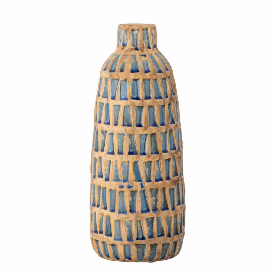 Mayann Blue Terracotta Deco Vase