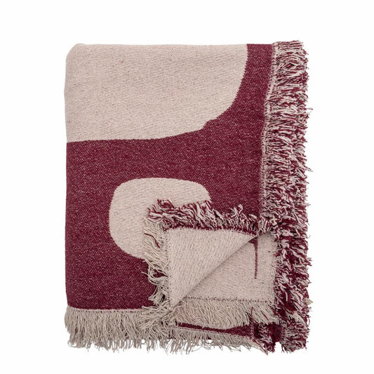 Olica Red Recycled Cotton Throw