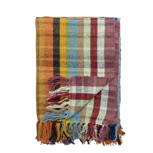 Elmy Orange Recycled Cotton Throw