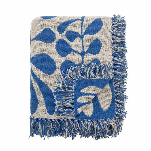 Nevine Blue Recycled Throw