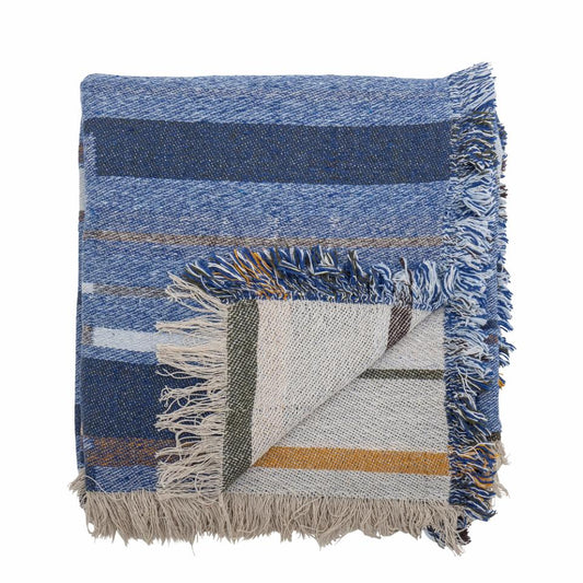 Toscana Throw - Blue Recycled Cotton