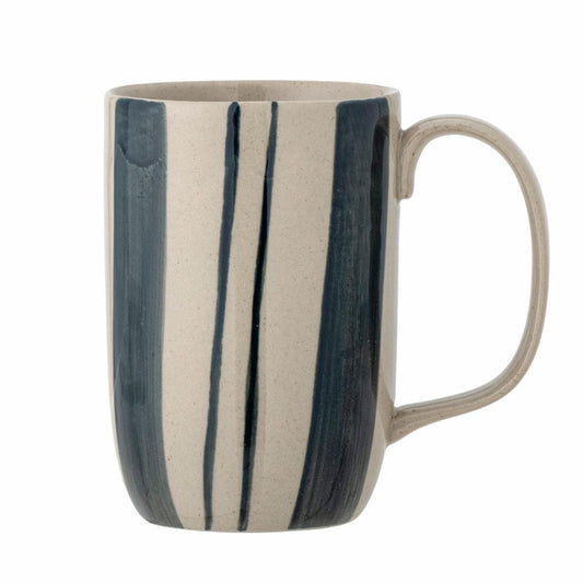 Allium Blue Stripe Stoneware Mug