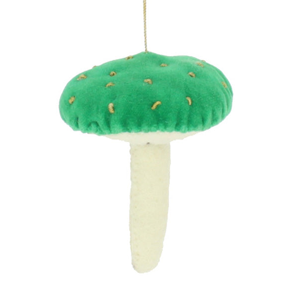 Velvet Toadstool  Hanging Decoration ( 3 Colours)
