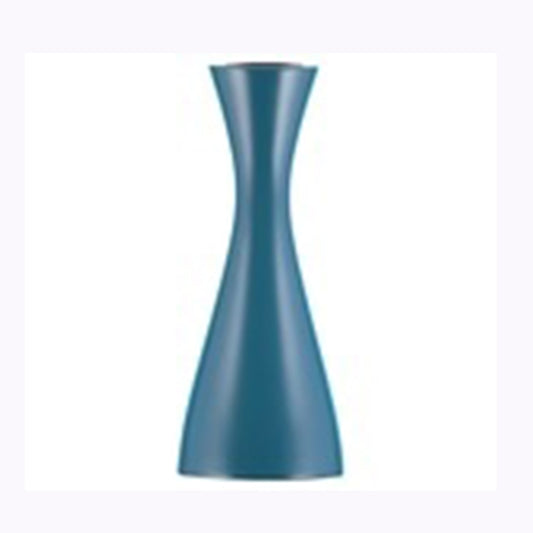 Petrol Blue Doge Wooden Candlestick