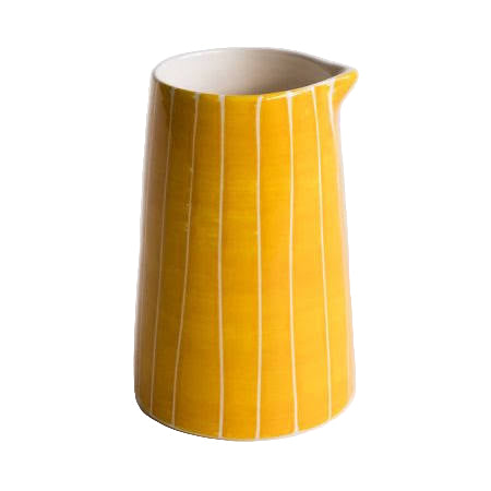 Pitcher - Sgraffito Stripe, Turmeric