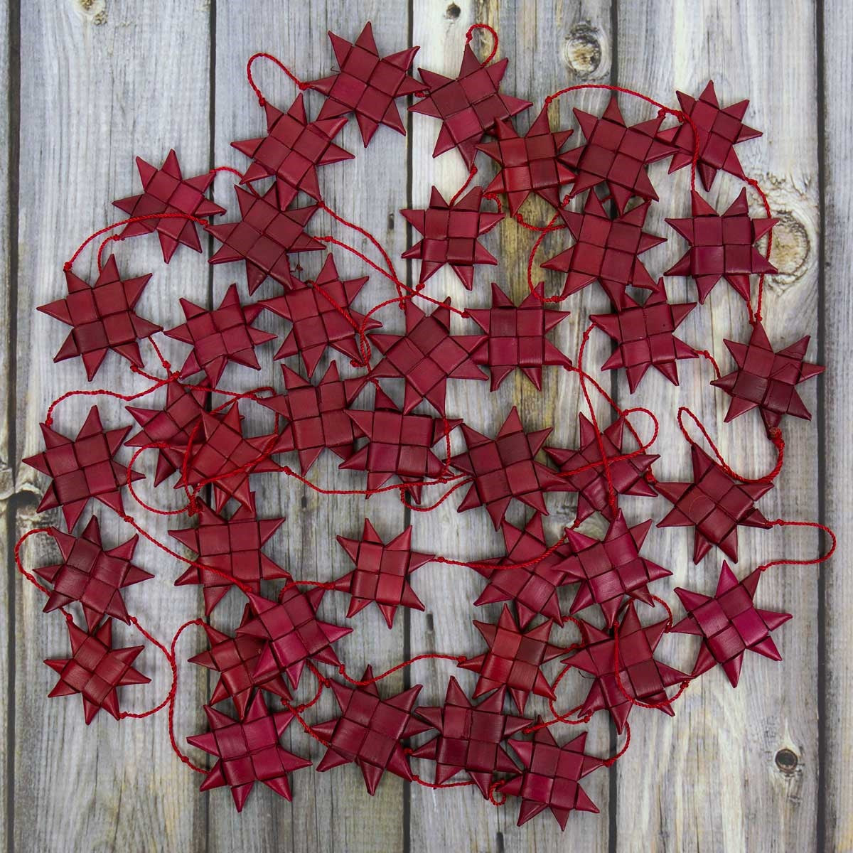 Stars On A String Garland XL  - Red