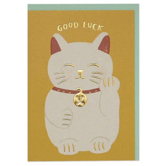 Good Luck Cat Card